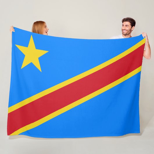 DRC（コンゴ民主共和国）の国旗 フリースブランケット (インサイチュ)