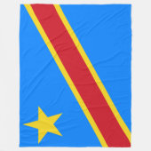 DRC（コンゴ民主共和国）の国旗 フリースブランケット (正面)