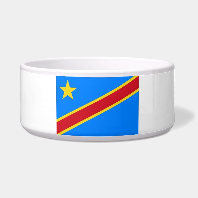DRC（コンゴ民主共和国）の国旗 ボウル (正面)