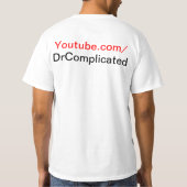 DrComplicatedのオリジナルのTシャツ Tシャツ (裏面)