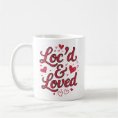 Dreadlock Heritage Valentine's Hair Love Mug コーヒーマグカップ (左)