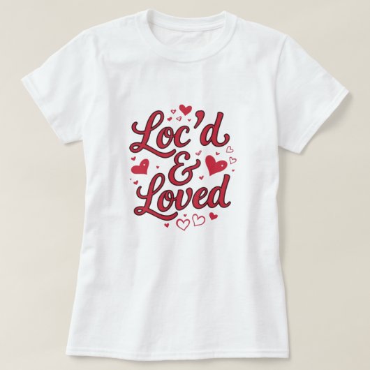 Dreadlock Heritage Valentine's Hair Love T-shirt Tシャツ (デザイン正面)