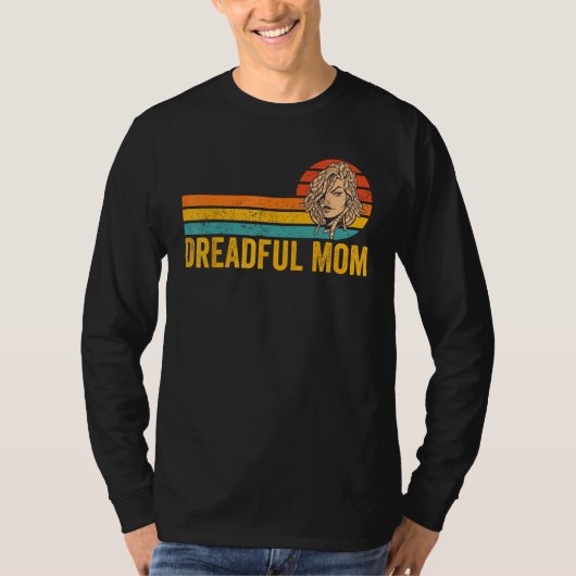 Dreadlock Mom Dreads Rastafari Rasta Dreadful Mom Tシャツ (正面)