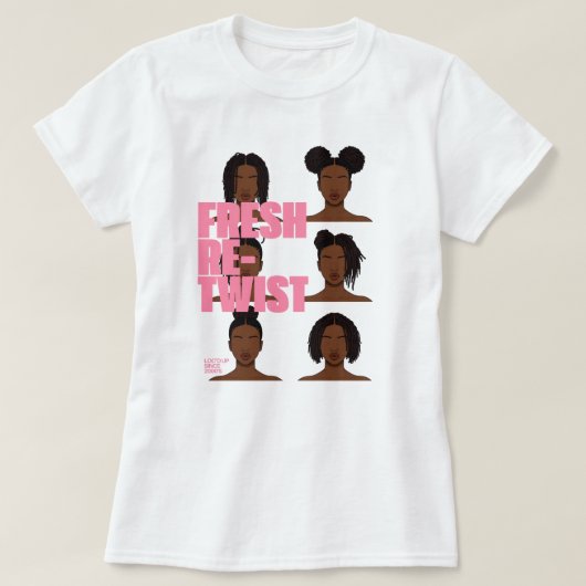 Dreadlock Retwist Appreciation Hair T-shirt Tシャツ (デザイン正面)