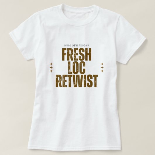 Dreadlock Retwist Custom Black Hair T-Shirt Tシャツ (デザイン正面)