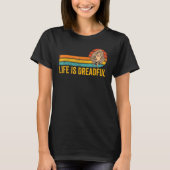 Dreadlocks Dreads Rastafari Rasta Life Is Dreadful Tシャツ (正面)