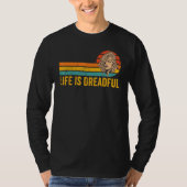 Dreadlocks Dreads Rastafari Rasta Life Is Dreadful Tシャツ (正面)