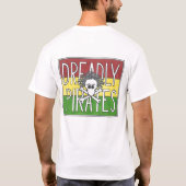 DREADLYはバッジを略奪します Tシャツ (裏面)