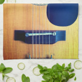 Dreadnought Acoustic 6-String Guitar Artist Design キッチンタオル (折り畳み)