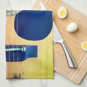 Dreadnought Acoustic 6-String Guitar Artist Design キッチンタオル (四つ折り)