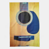 Dreadnought Acoustic 6-String Guitar Artist Design キッチンタオル (縦)
