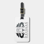 Dreaganの荷物のラベル ラゲッジタグ (正面縦)