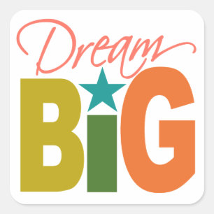 DREAM BIGスタンプ スクエアシール