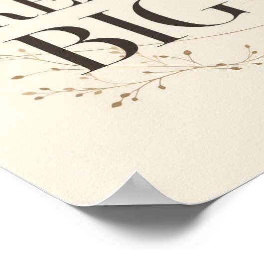 Dream Big ポスター (角)