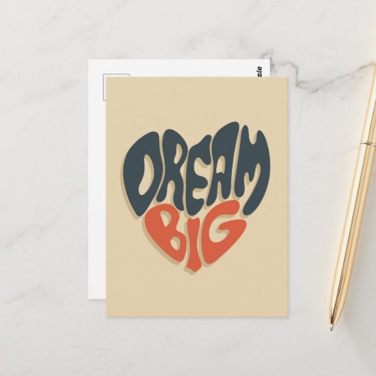 Dream Big:卒業クールおめでとう ポストカード (正面/裏面インサイチュ)