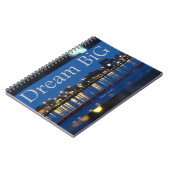 「Dream BiG – 小さく始める。」 スパイラルノートブック ノートブック (左側)