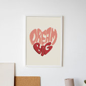 Dream Big：成功のためのやる気を起こさせることわざ ポスター