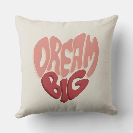 Dream Big:成功のための有意義なことわざ クッション (裏面)