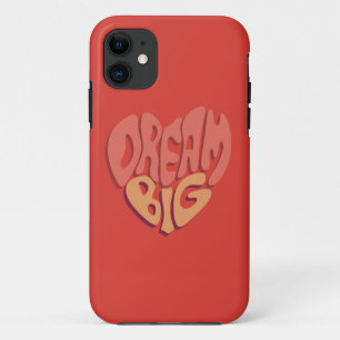 Dream Big:赤いハート強力なスローガン iPhone 11 ケース