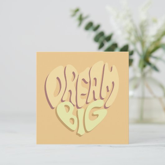 Dream Big:黄色の前向き単語 シーズンカード (スタンド正面)