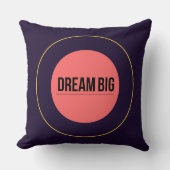 Dream Big - 90s Retro Throw Pillow | Maximalist   クッション (正面)