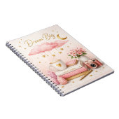 Dream Big Aesthetic Notebook 💖 Cute Pink Journal ノートブック (右側)