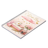 Dream Big Aesthetic Notebook 💖 Cute Pink Journal ノートブック (左側)