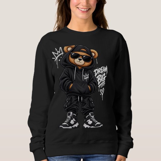 Dream Big Bear Street Style スウェットシャツ (正面)
