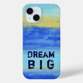 Dream Big - Blue Turquoise Nautical Abstract Art Case-Mate iPhoneケース (裏面)