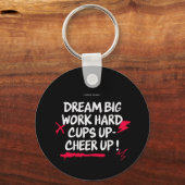  DREAM BIG CHEER UP ROUND KEYCHAIN  キーホルダー (正面)