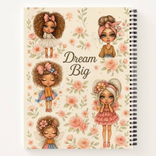 Dream Big  Chibi Girls Journal ノートブック (裏面)