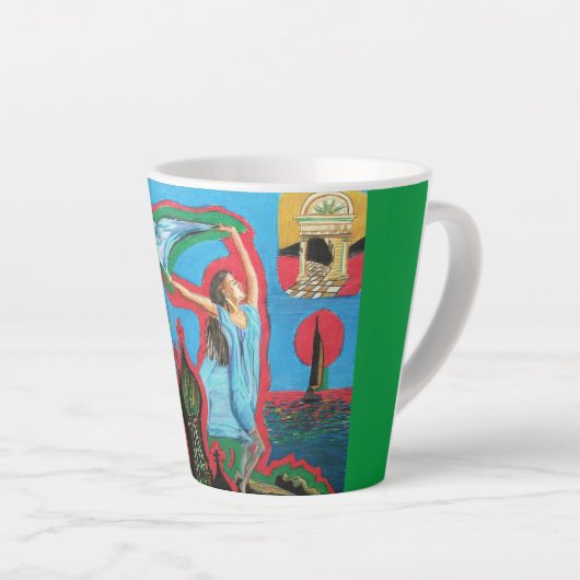 Dream Big Cup カフェラテマグ (右アングル)