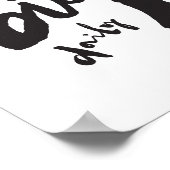 Dream Big Daily - Motivational Brush Stroke Art ポスター (角)