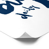 Dream Big Daily - Motivational Brush Stroke Art ポスター (角)