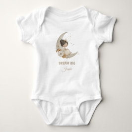 Dream Big Fairy Moon Child – Personalized Name ベビーボディスーツ