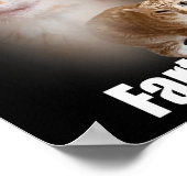 Dream Big Fart Loud Cat Meme Funny Saying  ポスター (角)