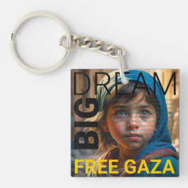 Dream Big, Free Gazaアクリル連帯キーチェーン キーホルダー