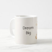 Dream Big Giraffe コーヒーマグカップ (正面左)