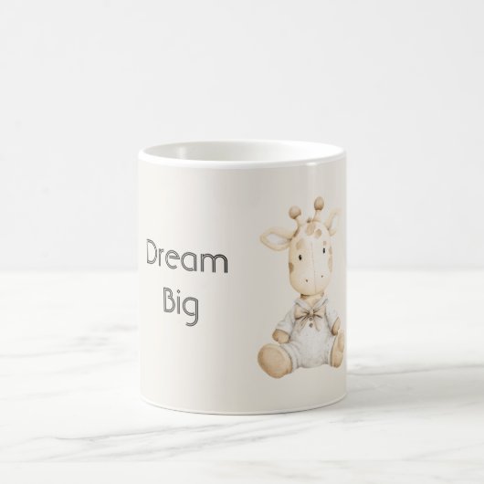Dream Big Giraffe コーヒーマグカップ (中央)