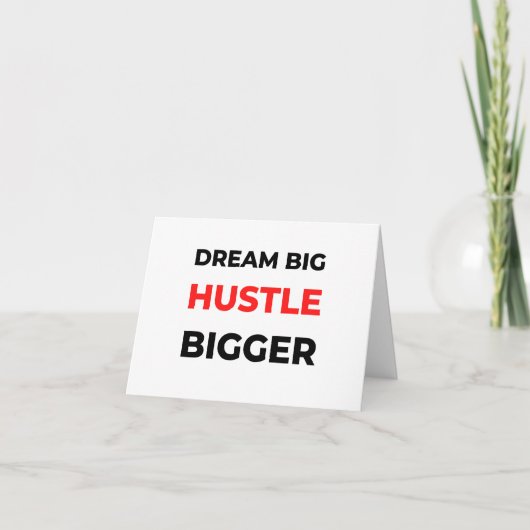 Dream Big Hustle Bigger 2 カード (正面)