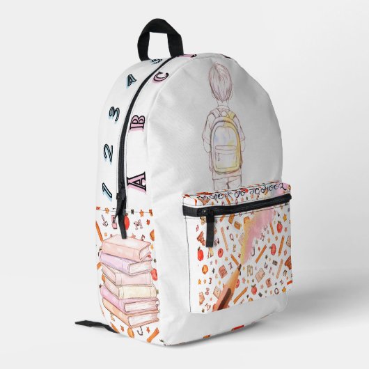 Dream Big Kids Backpack Back To School プリントバックパック (裏面左端)