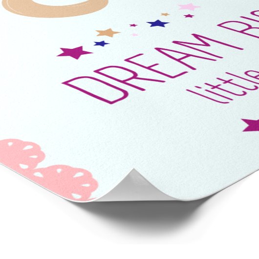 Dream big kids room decor Poster ポスター (角)