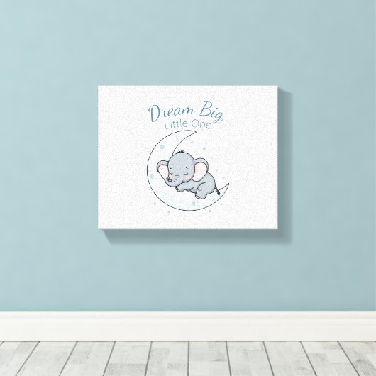 Dream Big, Little One キャンバスプリント (インサイチュ (ウッドフロア))