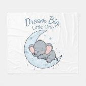 Dream Big, Little One フリースブランケット (正面(横))