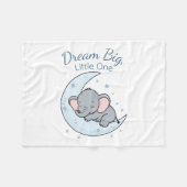 Dream Big, Little One フリースブランケット (正面(横))