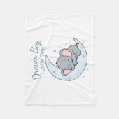 Dream Big, Little One フリースブランケット (正面)