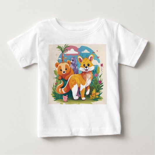 "Dream Big, Little One""ユニコーン魔法""Future Astr ベビーTシャツ (正面)
