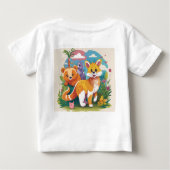 "Dream Big, Little One""ユニコーン魔法""Future Astr ベビーTシャツ (裏面)