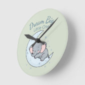 Dream Big, Little One ラウンド壁時計 (傾斜)