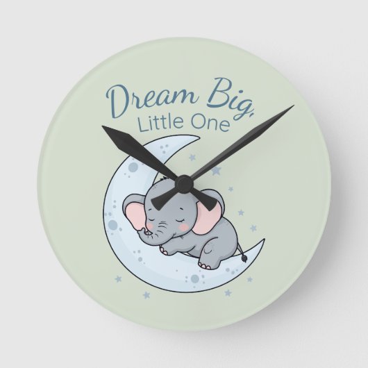 Dream Big, Little One ラウンド壁時計 (正面)